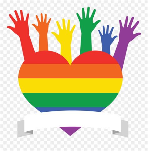 Lgbt Heart Illustration Clipart 3739812 Pinclipart