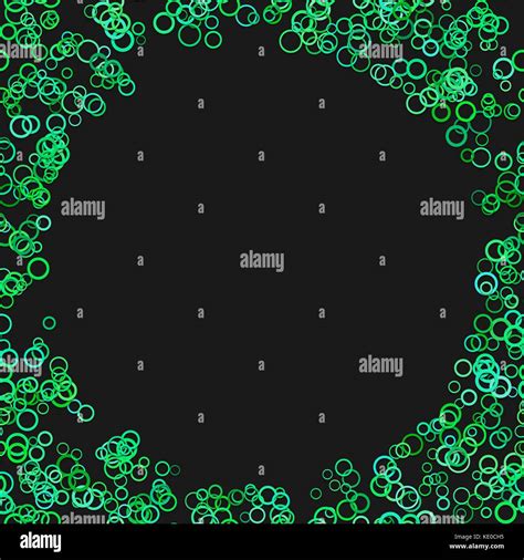 Modern Chaotic Circle Background Trendy Vector Design From Green