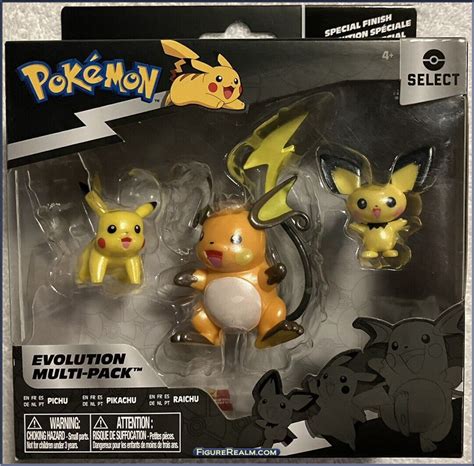 Pichu Pikachu Raichu Pokemon Select Evolution Multi Pack