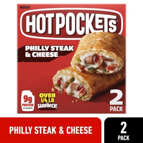 Hot Pockets Frozen Snack Philly Steak Cheese Seasoned Crust Frozen Sandwiches Ct Oz