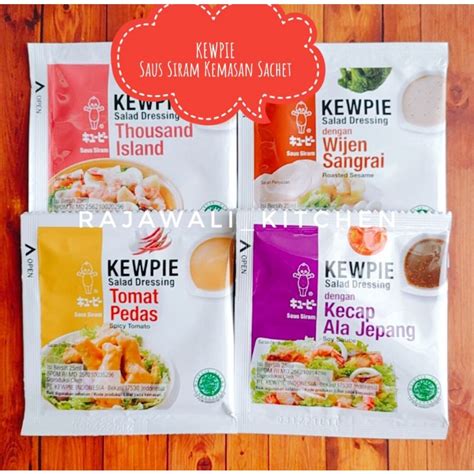 Jual Kewpie Saus Siram Sachet 25ml Wijen Sangrai Tomat Pedas Thousand