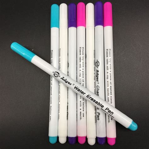 Pcs Water Erasable Pen Easy Wipe Off Water Soluble Fabric Marker Pen