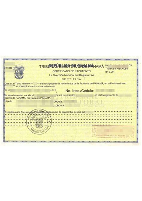 Sworn Translation Spanish German Birth Certificate Panama