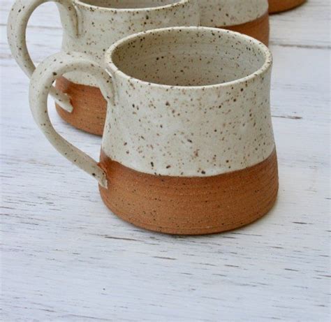 Rustic Coffee Mug Speckled Stoneware Pottery Rustic Ceramics