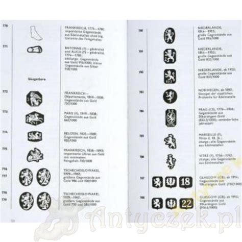 Katalog Znak W Na Z Ocie Pr By Punce Wed Ug Divisa Wydanie