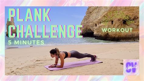 5 MIN PLANK CHALLENGE No Equipment Beach View YouTube