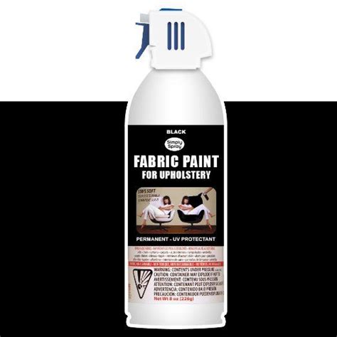 Deval Products Upholstery 8 Ounce Midnight Black Fabric Spray Paint 8 Ounce Pack Of 1