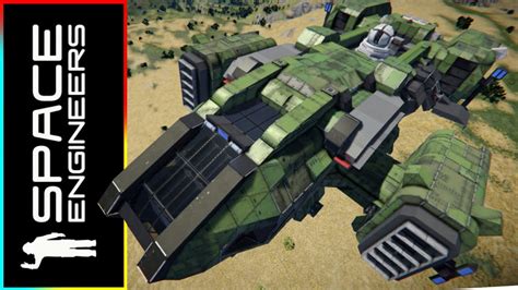 The Masu Dropship Gunship Space Engineers Youtube