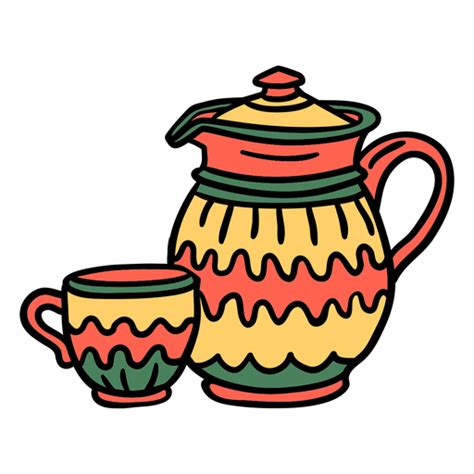 Dibujado A Mano Taza De Tetera Descargar Png Svg Transparente