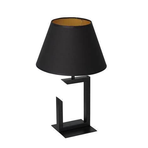 Tischlampe 1xE27 60W 230V 45 Cm Schwarz Gold Beleuchtung De