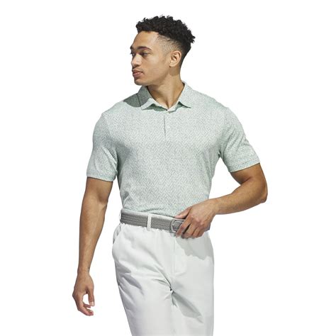 Adidas Fairway Jacquard Polo Shirt Mens Semi Green Sprk