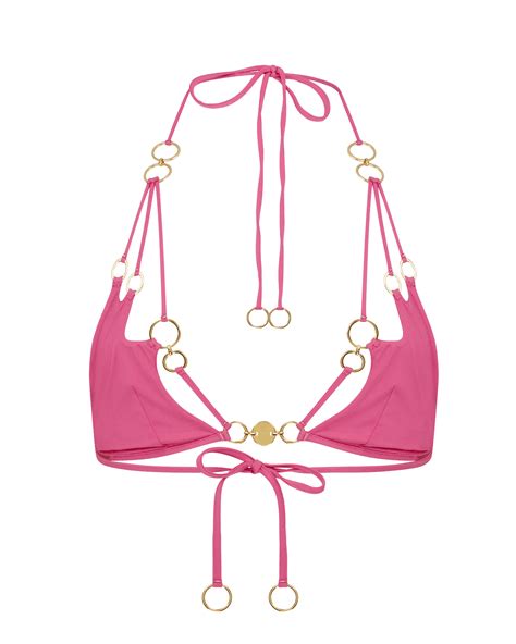 Davine Bikini Top In Pink By Agent Provocateur