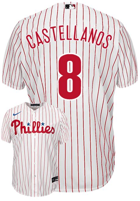 Nick Castellanos Youth Jersey - Philadelphia Phillies Replica Kids Home Jersey