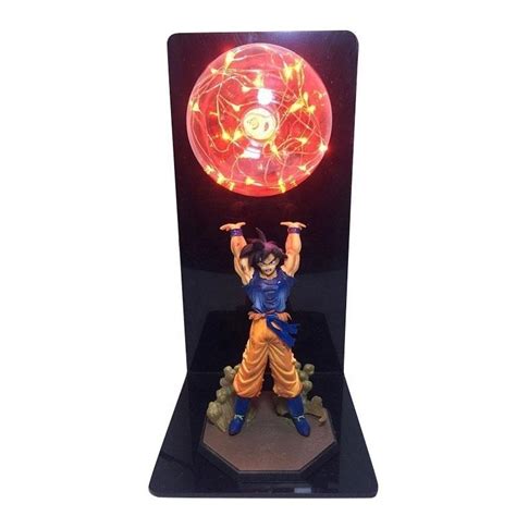 Anime Dragon Ball Z Goku Energy Ball Lamp Action Figure Strength Bombs