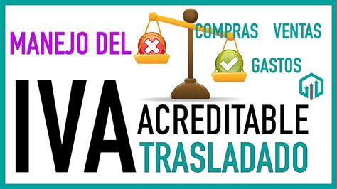 IVA Acreditable E IVA Trasladado Manejo Del IVA En Compras Y Gastos