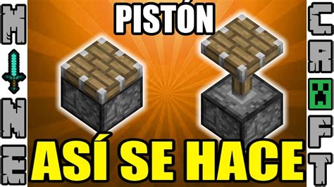 Como Crear Un Piston En Minecraft Youtube Images And Photos Finder