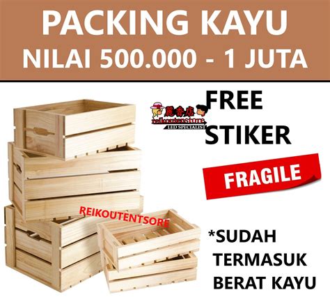 Tambahan Extra Packaging KAYU UNTUK BELANJA BARANG 500 RIBU SAMPAI 1