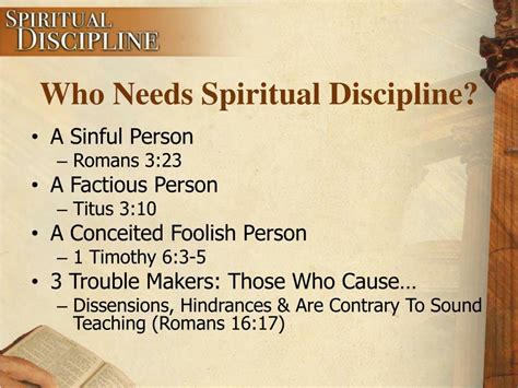 Ppt Spiritual Discipline Powerpoint Presentation Free Download Id