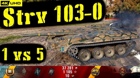 World Of Tanks Strv 103 0 Replay 5 Kills 4 2k Dmg Patch 1 6 1 Youtube