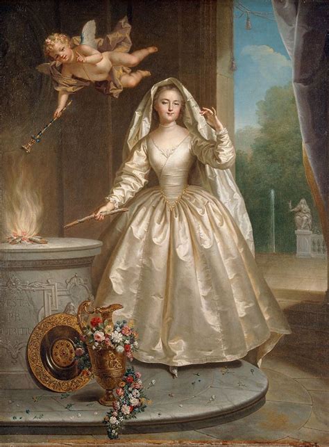 Jean Raoux Madame Boucher Als Vestalin Ca 1730 80 X 635 Cm Alte