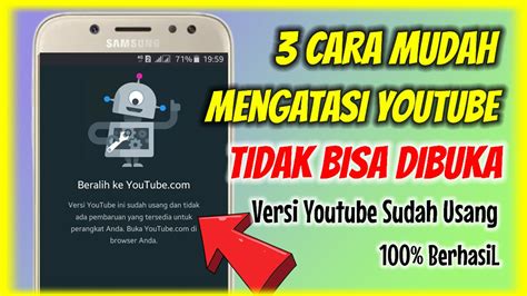 Cara Baru Mengatasi Youtube Tidak Bisa Dibuka Youtube