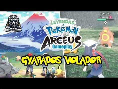 Pokémon Legends Arceus CAPTURANDO A GYARADOS VOLADOR CATCHING FLYING