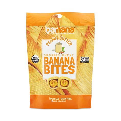 Peanut Butter Chewy Banana Bites Organic By Barnana Thrive Market