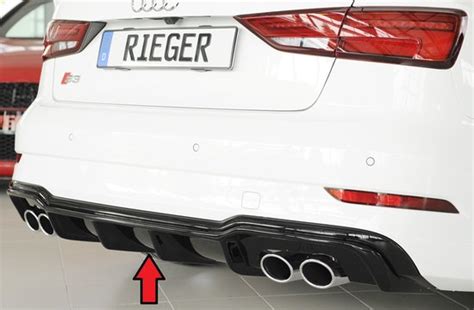 RIEGER PERFORMANCE REAR DIFFUSER AUDI S3 8V BERLINE CABRIO