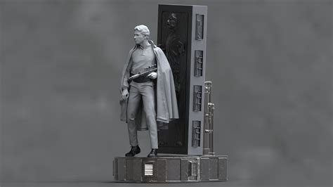 Pawel Lech Kwasowski Lando Calrissian And Han Solo In Carbonite