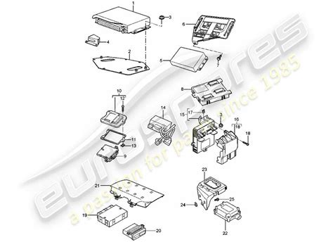 Boxster 987 2005 Control Units Parts Diagram 901 003