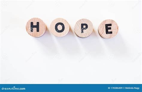 Hope Letters On White Background Stock Image Image Of Card Hope