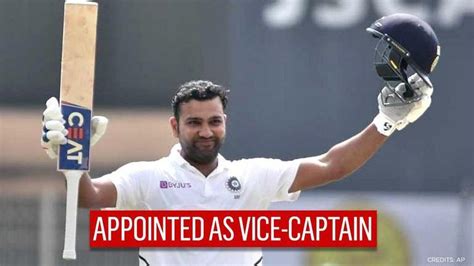 Rohit Sharma Appointed India S Vice Captain For Remaining Two Tests