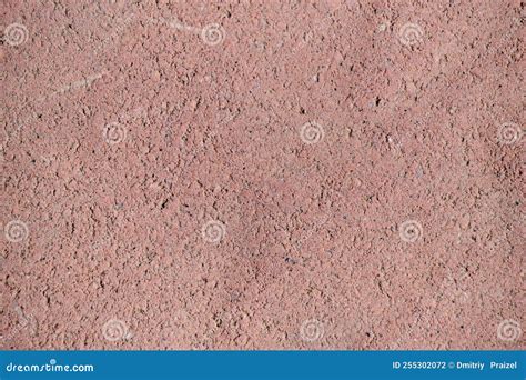 Abstract Background Red Concrete Pavement Texture Closeup Stock Photo