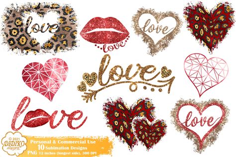 Valentines Sublimation Bundle Valentines Png Heart Png 1136786