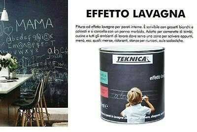 PITTURA EFFETTO LAVAGNA SMALTO ML 750 TEKNICA SCRIVIBILE CON GESSETTI