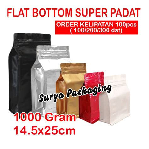 Jual Kpack Kemasan Flat Bottom Alumunium Foil Super Padat