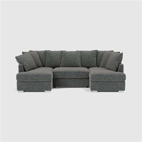 Sofa Club Carnaby Luxe Chenille U Shape Corner Sofa Clean Slate By