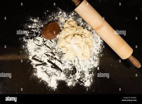 Biscuit Cutter And Rolling Pin Ready To Make Biscuits Stock Photo Alamy