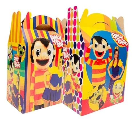 20 Cajas Dulceros Personajes Fiesta Carton Aguinaldos Bolo En Venta En