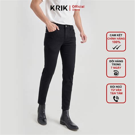 Qu N Jean Nam Local Brand Krik Form Slimfit H N Qu C Ch T Li U Cotton