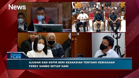 Ajudan Dan Sopir Beri Kesaksian Tentang Kebiasaan Ferdy Sambo Setiap