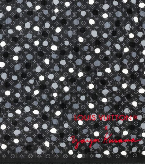 Mens Louis Vuitton Black X Yayoi Kusama Painted Dots Scarf Harrods Uk