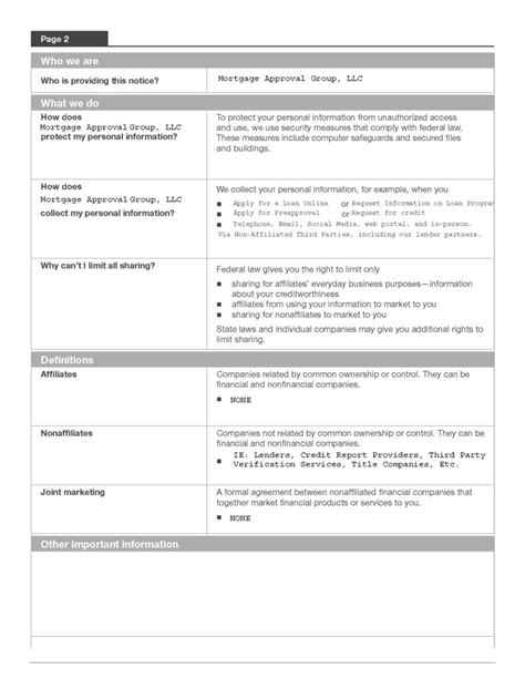 Privacy Policy Mortgage Approval Group Tampa Mortgage Broker