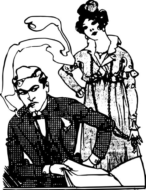 Clipart - Angry Man - Couple