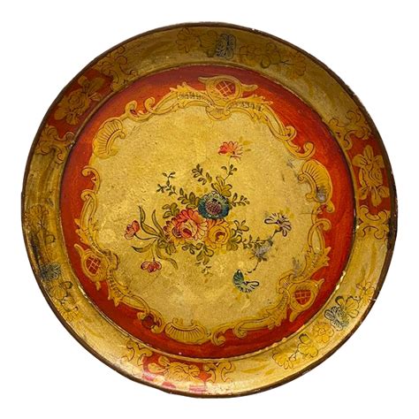 1940 S Occupied Japan Paper Mache Round Tray Chairish