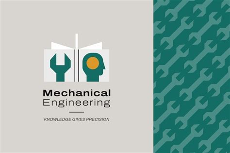 Free Vector Flat Design Mechanical Engineering Logo Template