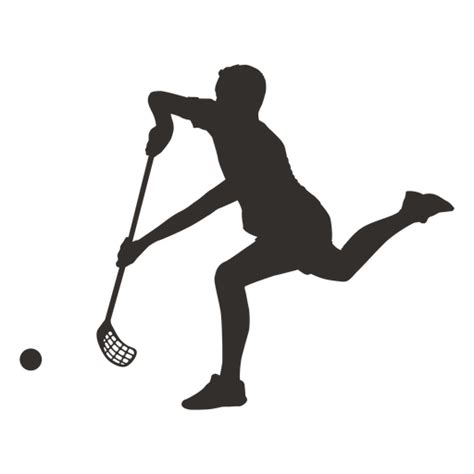 Dise O Png Y Svg De Jugador De Hockey Corriendo Silueta Para Camisetas