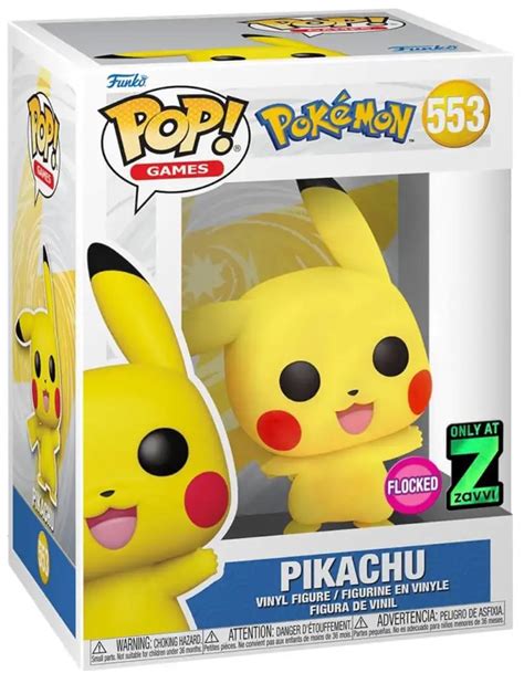 Figurine Pop Pokémon 553 Pas Cher Pikachu Flocked