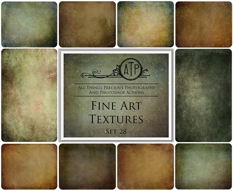 10 Textures Fine Art Set 28 Overlays Photography High Res