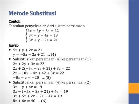 Penyelesaian Persamaan Linear 3 Variabel Dengan Matriks Lembar Edu